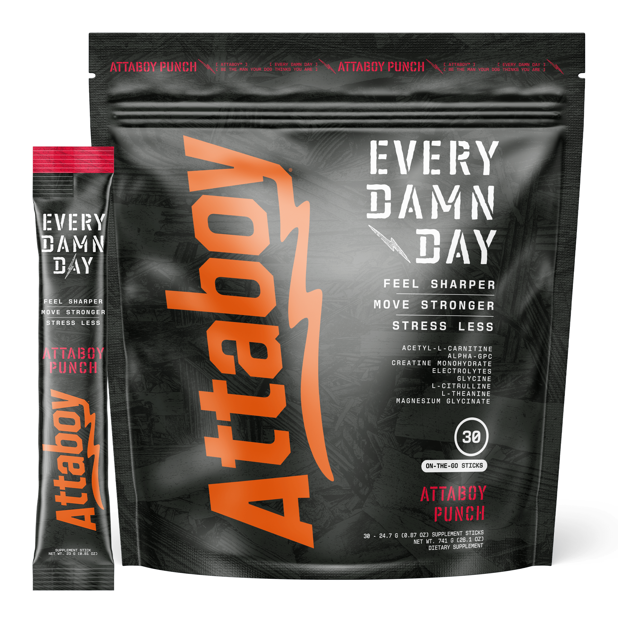 EVERY DAMN DAY - 30 STICKS - Attaboy