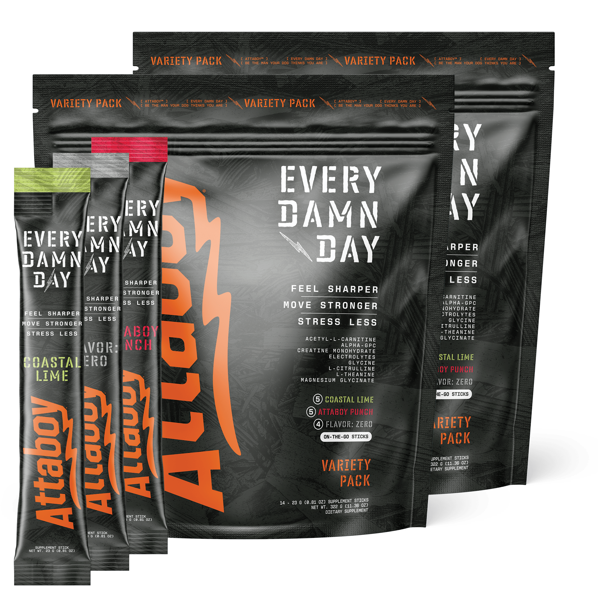 EVERY DAMN DAY - 28 STICKS - Attaboy