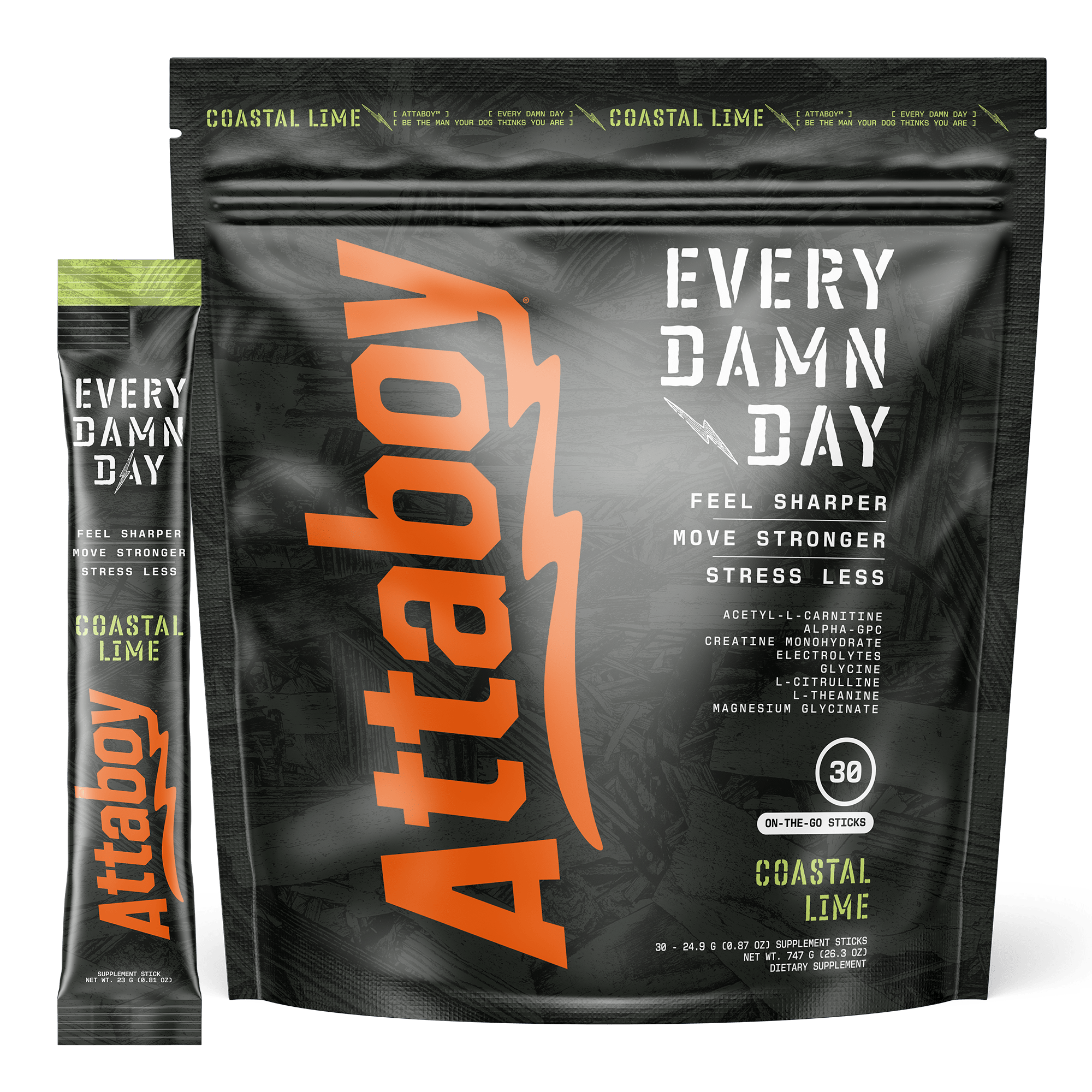 EVERY DAMN DAY - 30 STICKS - Attaboy