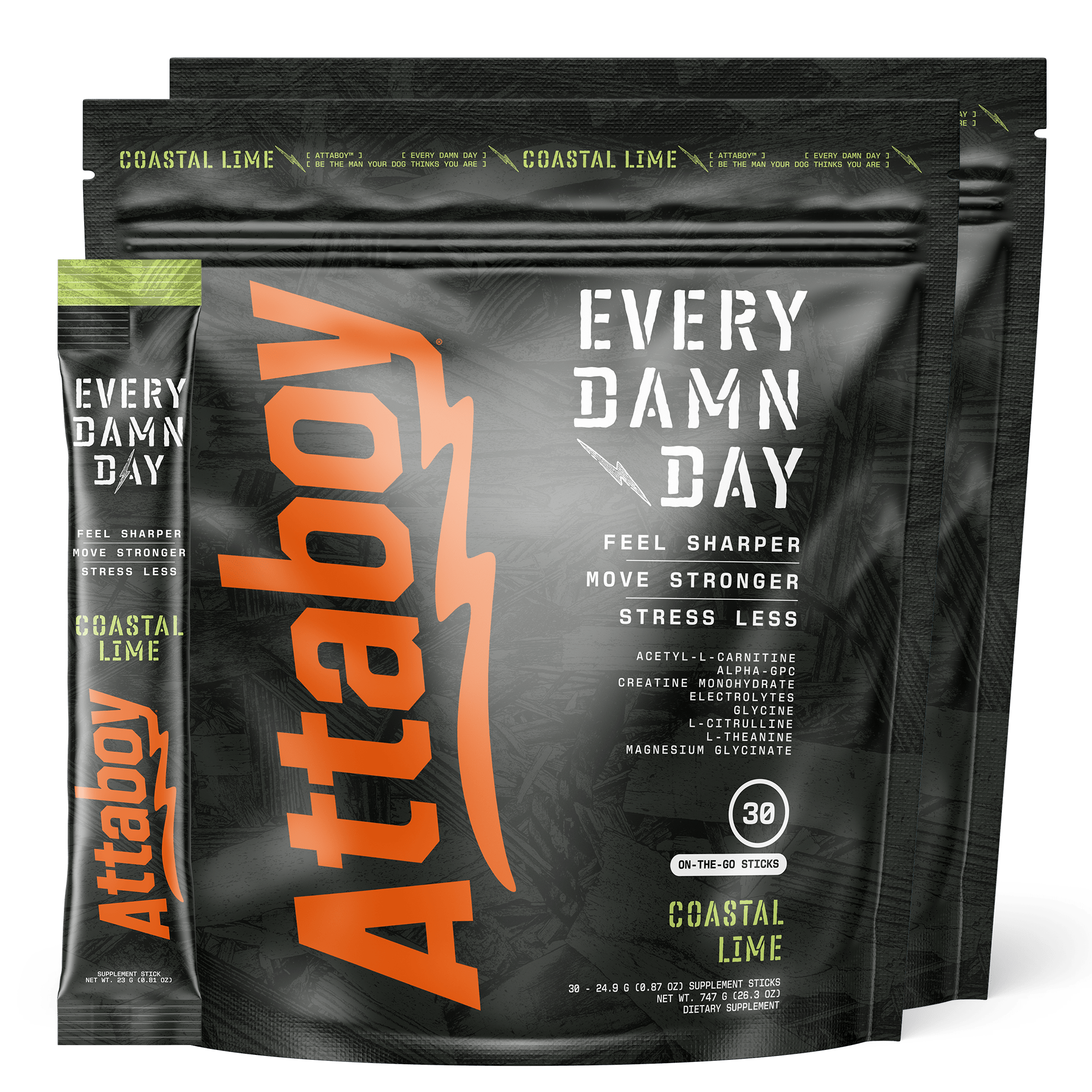 EVERY DAMN DAY - 60 STICKS - Attaboy
