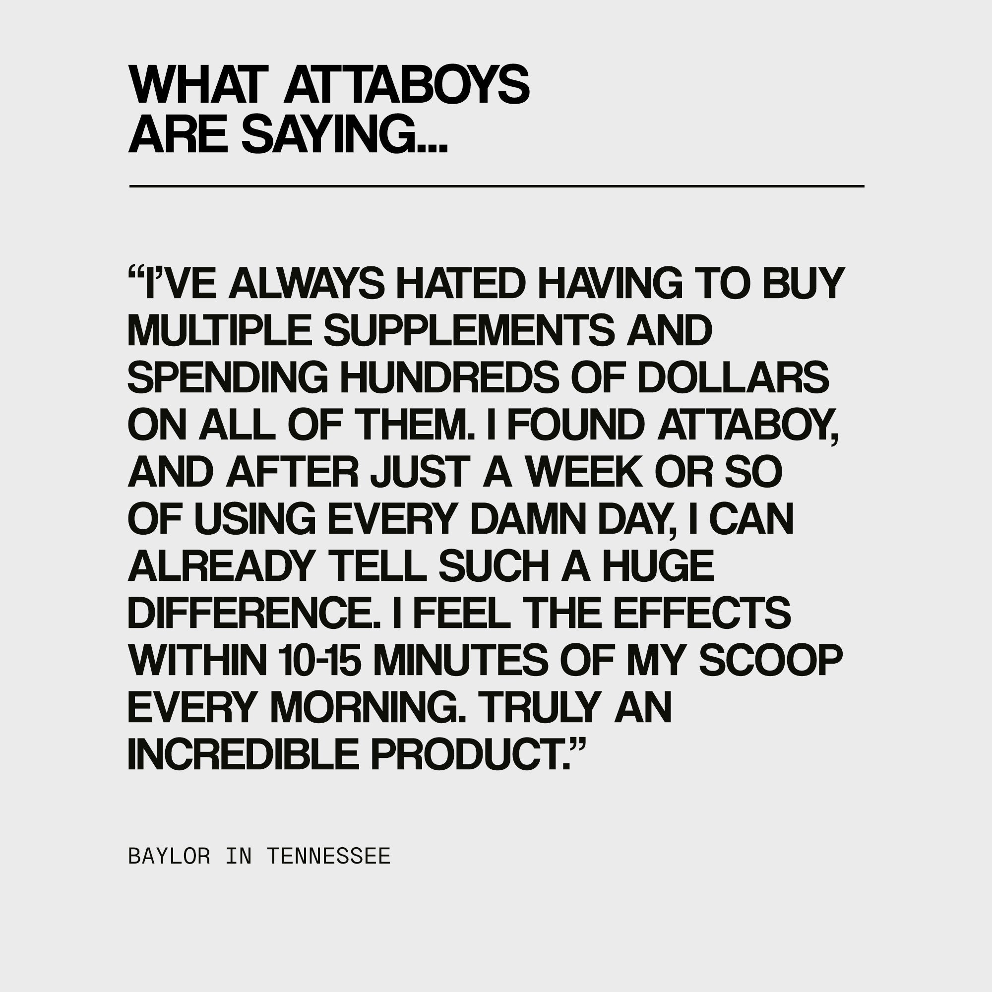 EVERY DAMN DAY - Attaboy