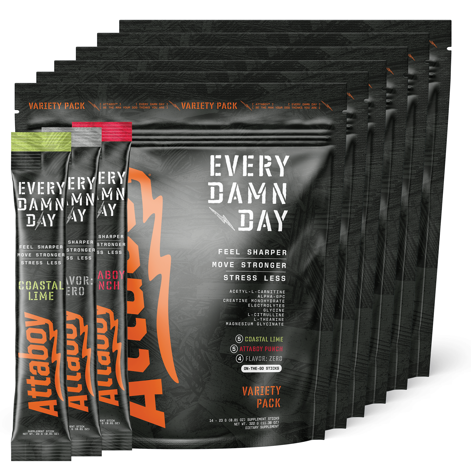 EVERY DAMN DAY - 84 STICKS - Attaboy